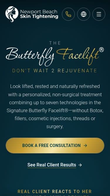 Mobile homepage