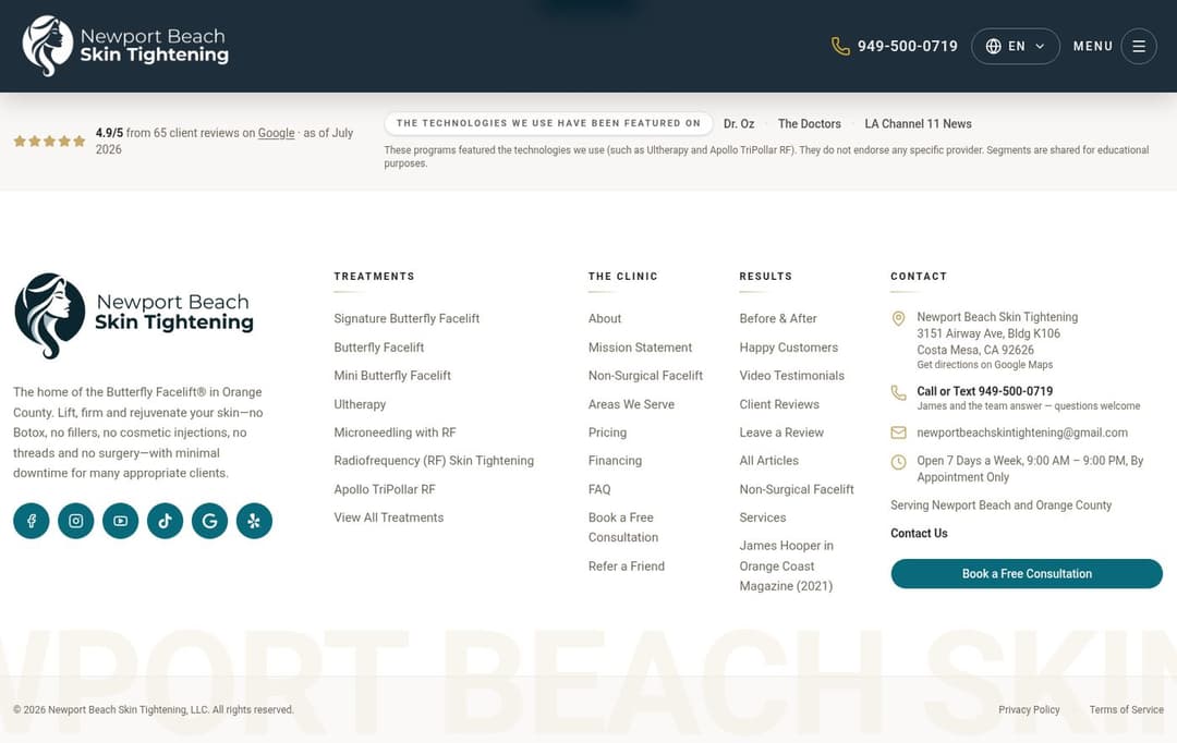 The closing qualification section